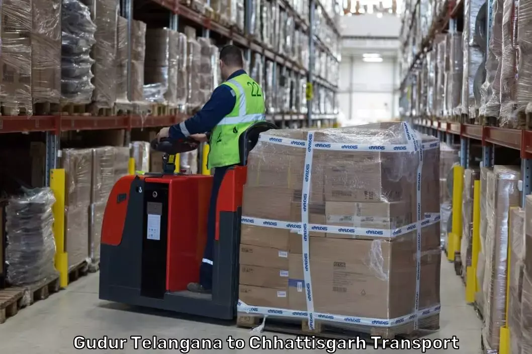 Fragile Item Movers in Gudur Telangana to Chhattisgarh