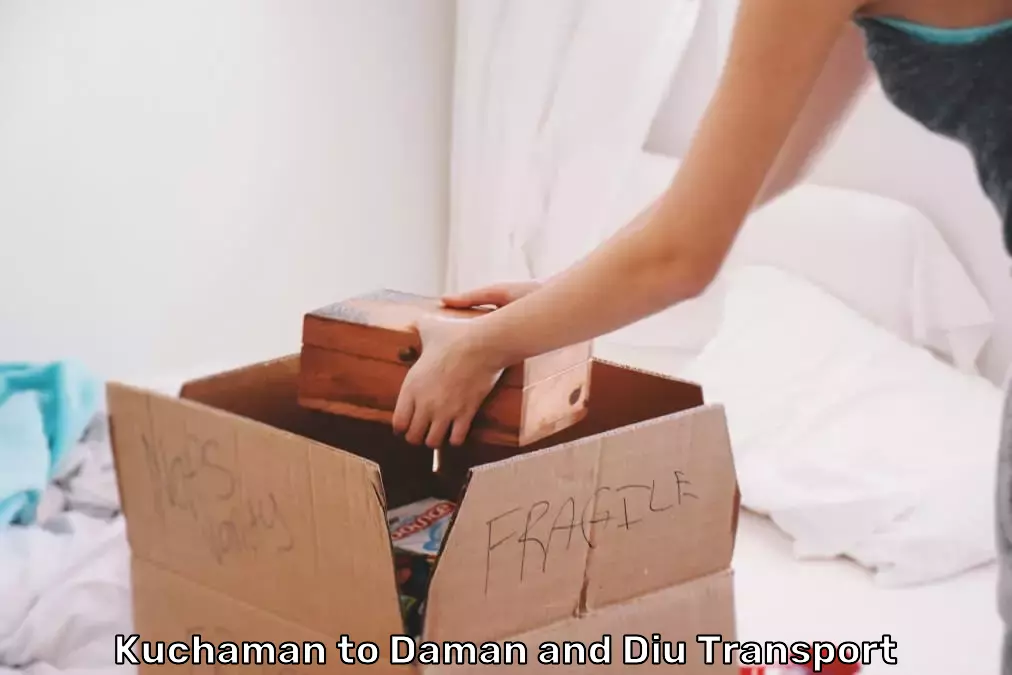 Time-sensitive Transport Services in Kuchaman to Daman and Diu