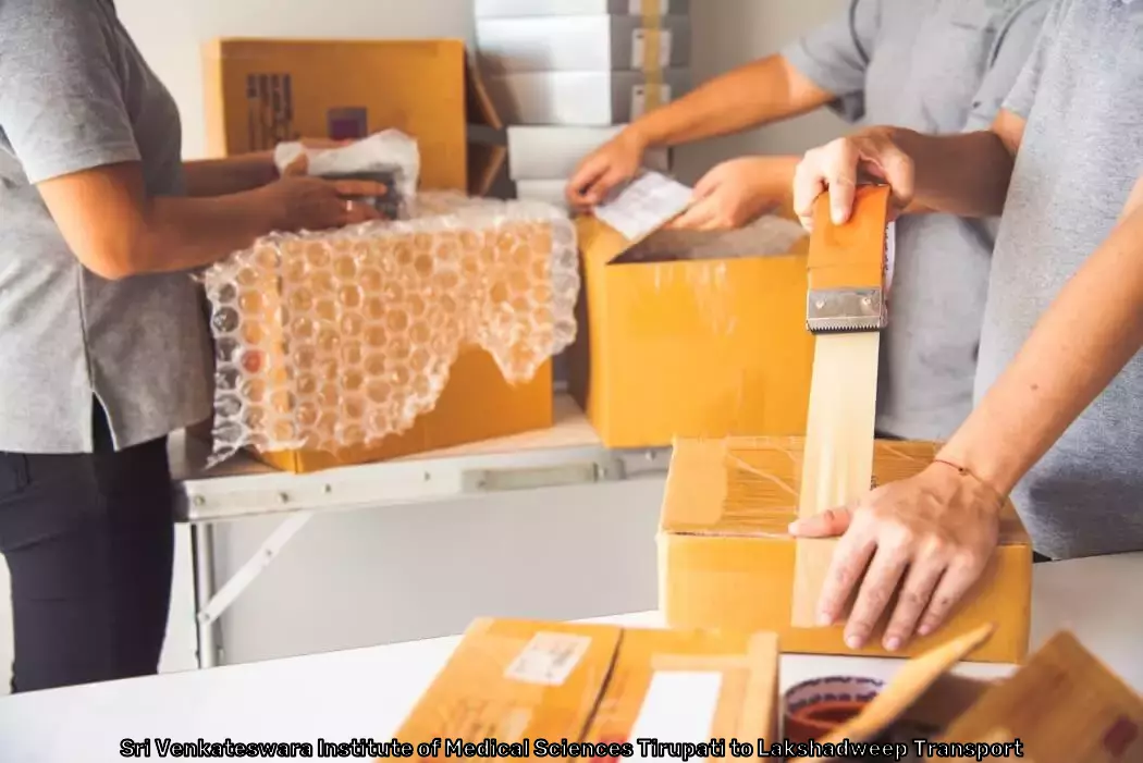 Bulk Courier Services in Sri Venkateswara Institute of Medical Sciences Tirupati to Lakshadweep